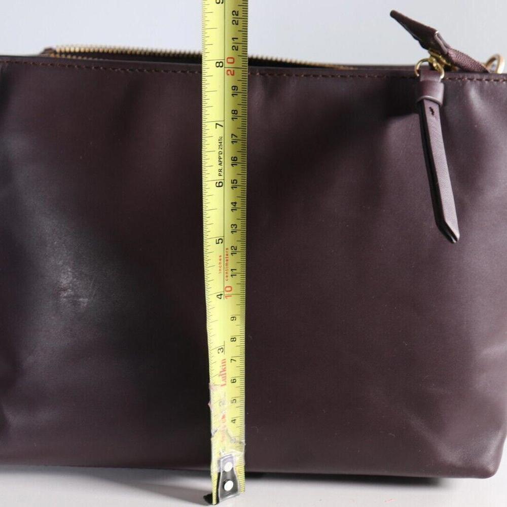 Marks & Spencer Women's One Size Maroon Faux Leather Shoulder Bag - Picture 13 of 15